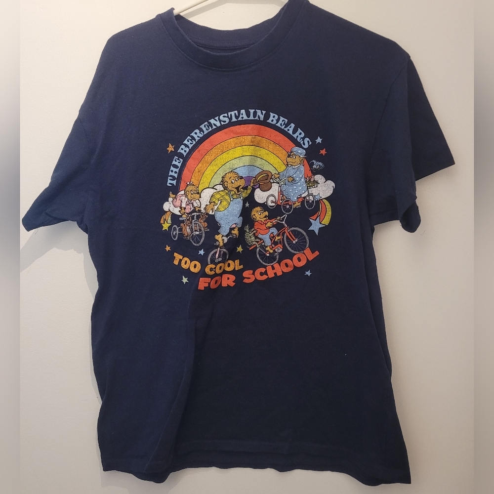 Berenstain Bears Large Blue Too Cool For School Tshirt 2023